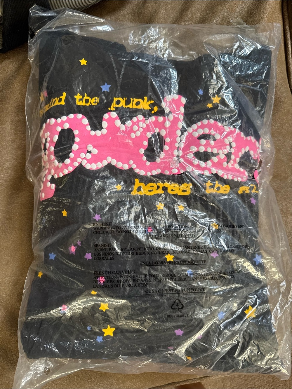 Men’s small pink sp5der hoodie